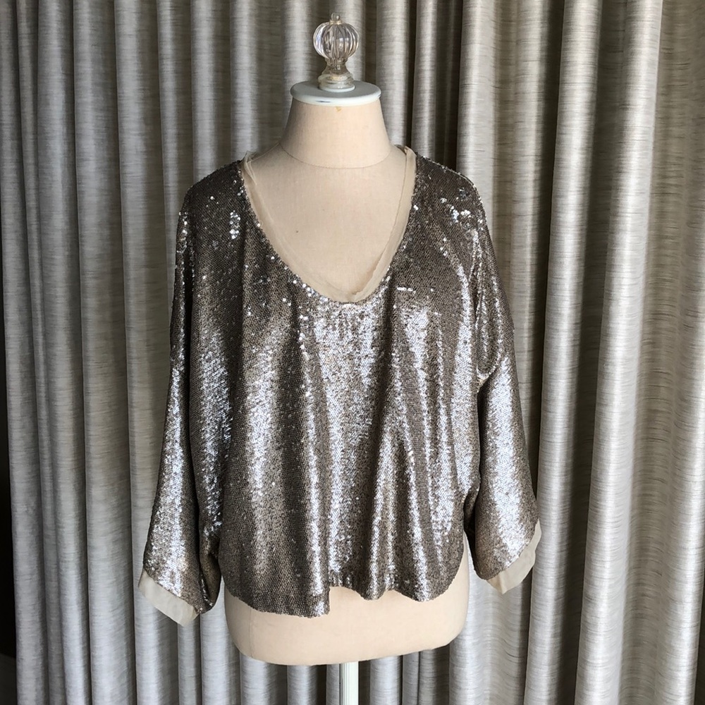 Sequin top.